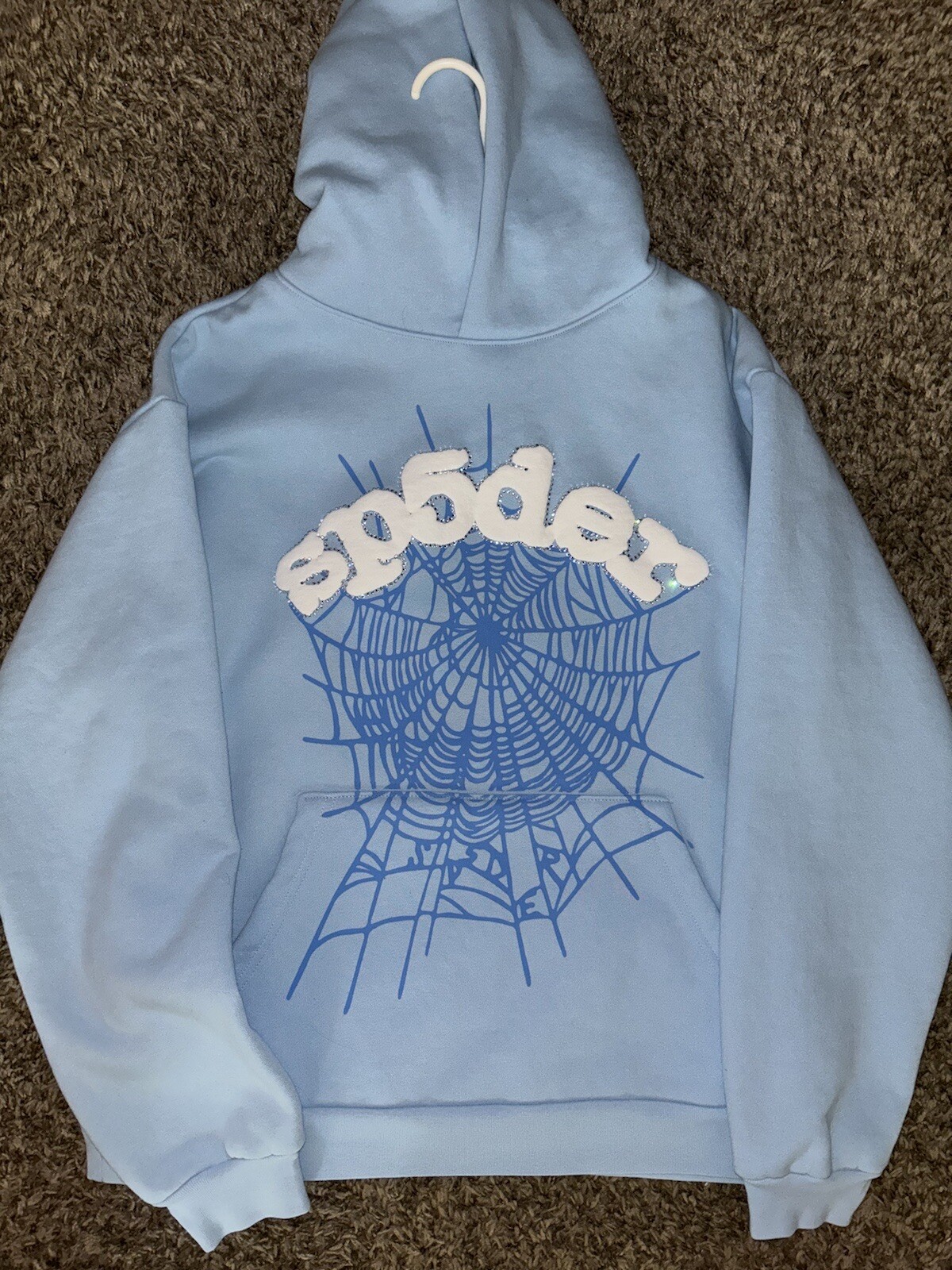 Sp5der Hoodie “Sky Blue” - Gem