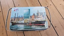 alte Blechdose Lunch Box Wilhelm Wilhelmsen Oslo-Norway