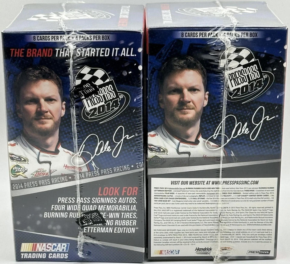 2014 Press Pass Racing Blaster Box with Retail Exclusive Magenta Parallel NASCAR - Image 2 of 2