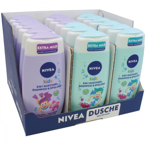 Gel Douche Nivea Pomme Enfant 250ml Sans Savon PH Neutre Aloe Vera 3en1 - Imagen 3 de 3
