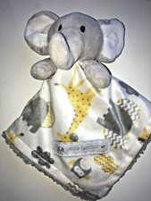 Petit L'Amour Lovey Elephant Baby Security Gray Yellow Animals