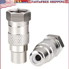 Atari 2600 TV Adapter F Type Male to RCA Female Connector for Atari 2600/7800