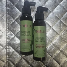 Mielle Rosemary Mint Strengthening Scalp & Edge Cleansing Oil 4 fl Oz Lot Of 2