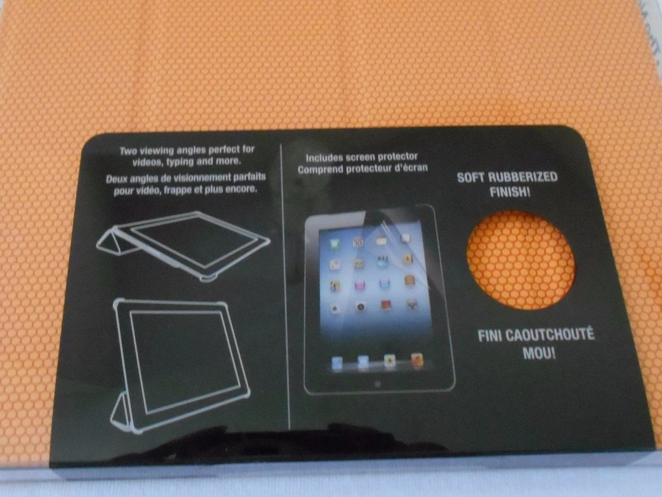 iSound Honeycomb Case iPad 2nd-3rd & 4th GENERATION ORANGE RUBBERIZED FINISH - Image 3 of 4