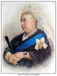 NOW AVAILABLE AS CANVAS PRINT,TOO !! QUEEN VICTORIA OF THE UNITED KINGDOM PRINT