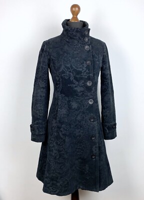 Desigual 37E2056 Damen Jacke Mantel Schwarz Größe 40