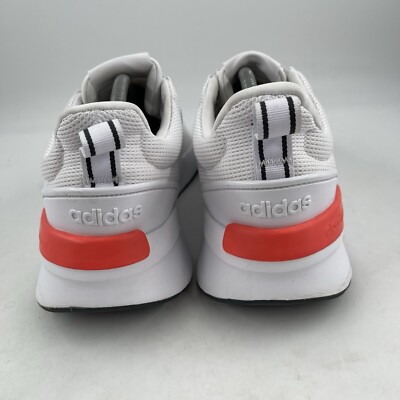 NEW! Adidas Men’s Racer TR21 White Solar Red Running Shoes - Size 10 1/2 Adidas Racer TR21 White Solar Red Men main image 2