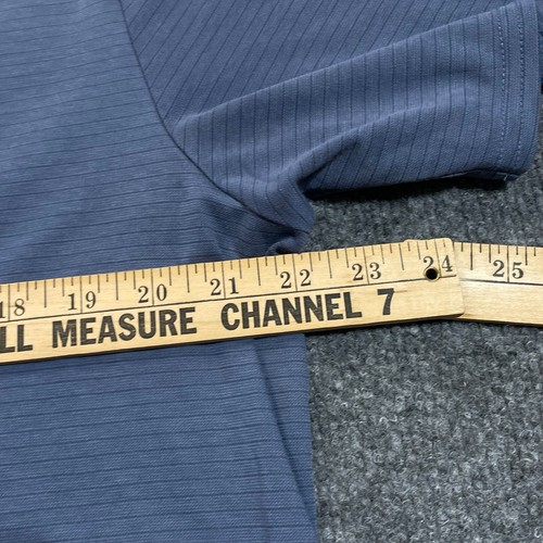 Travis Mathew Polo Herren Large Blau Bestickt Brustlogo Kurzarm Lg - Bild 7 von 10