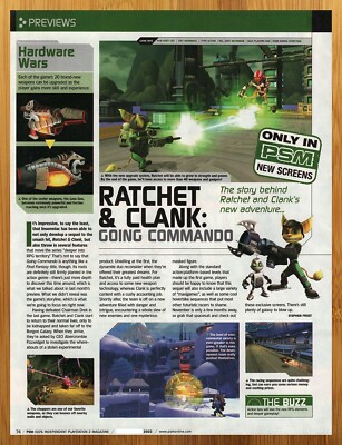 2003 Ratchet & Clank Going Commando PS2 Xbox Print Ad/Poster Authentic Game Art