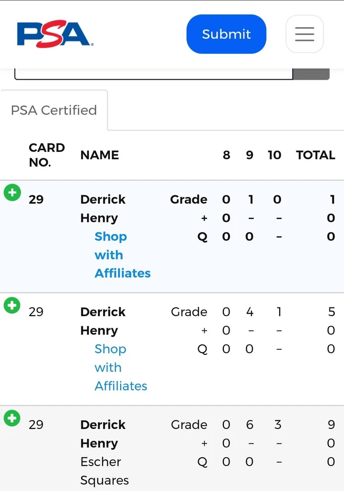 2016 Derrick Henry Panini Mojo Escher Squares #29 - PSA 9 - Pop 6 Only 3 Higher  - Image 4 of 4