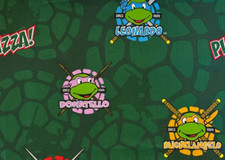 Teenage Mutant Ninja Turtles TMNT Toddler Bed Flat Sheet 43 x 60 inches COTTON