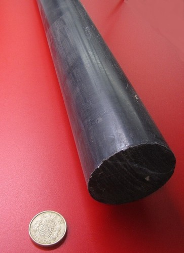 Acetal Delrin POM Rundstab, schwarz 2 1/4" Durchmesser x 24" Länge - Bild 2 von 8