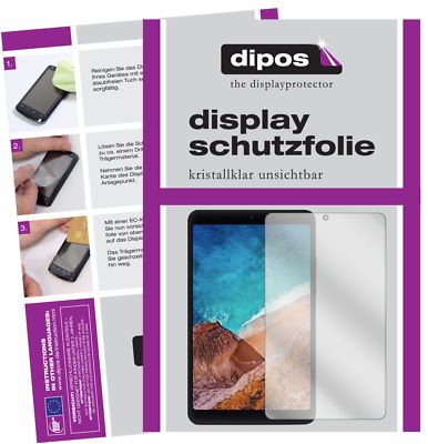 2x Schutzfolie für Xiaomi Mi Pad 4 klar Displayschutzfolie Folie Display Schutz