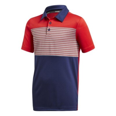 Adidas Golf Junior Jungen dunkelblau und rot Poloshirt - Alter 15/16 Jahre alt