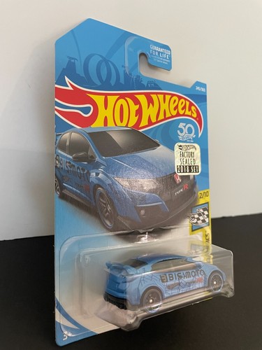 HOT WHEELS '16 HONDA CIVIC TYPE R JDM VHTF W/PROTECTOR RLC BLUE & RED - Picture 5 of 18