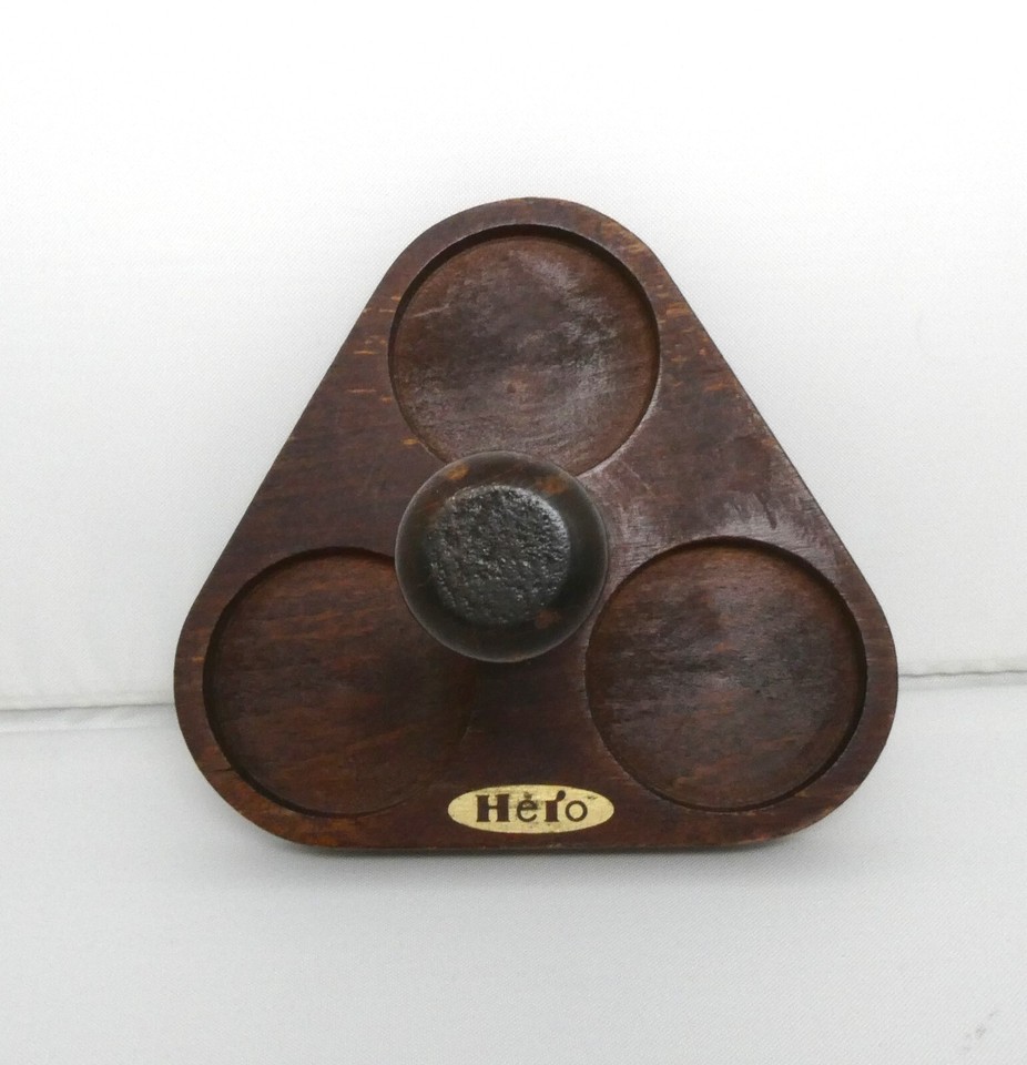 Vintage Corporate gift Hero Wooden mini jam jar holder eBay