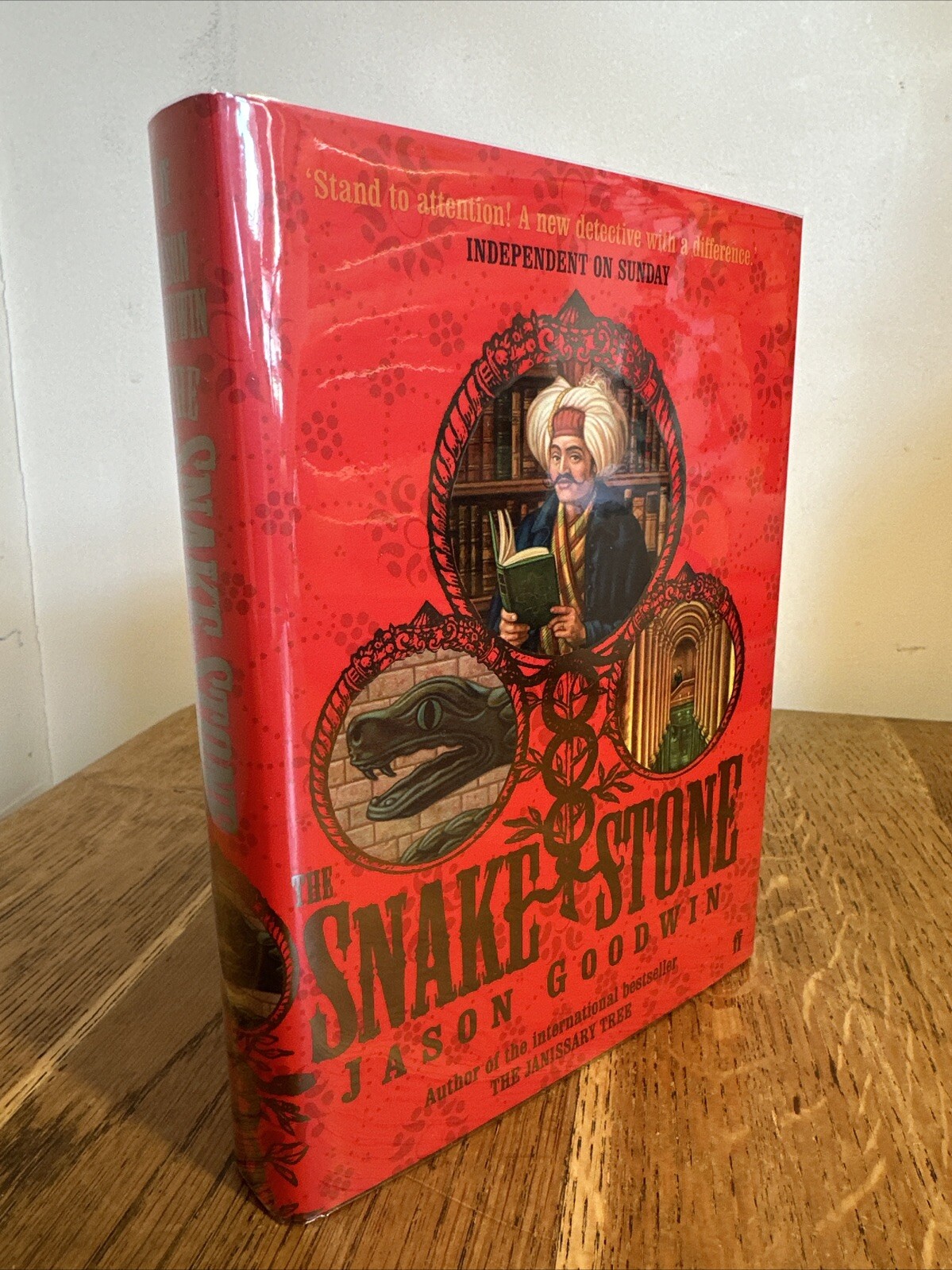 The Snake Stone by Jason Goodwin 2007 SIGNED UK 1st/1st HB Faber & Faber VGC