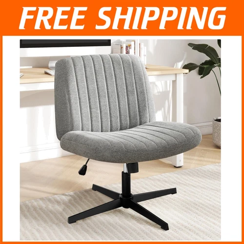 Height Adjustable Ergonomic Chair - Modern Swivel Desk Seat for Home Office