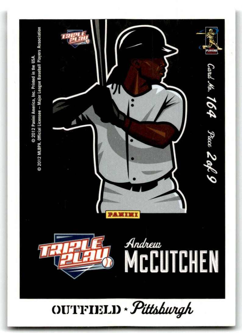 2013 PANINI TRIPLE PLAY BASEBALL 101 ANDREW MCCUTCHEN #5