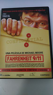 FAHRENHEIT 9/11 MICHAEL MOORE 2 X DVD ESPEC EDIT CASTELLANO ENGLISH