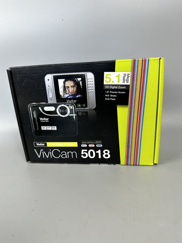 Vivitar Digital Camera Vivicam 5018 5.1MP Black, In Original Box With SD -Tested - Picture 10 of 10