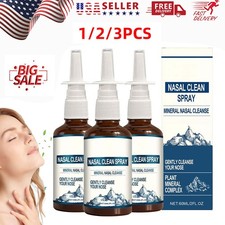 1/3X Natural Mineral Nasal Spray-Cleanses  Refreshes Soothing Nasal, Nasal Care