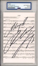 Alicia Keys SIGNED No One Lyric Piano Sheet Music PSA DNA Authentic AUTOGRAPH