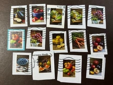 USA 🇺🇸 USED #5484-93   *2020*  Complete set of 14 Fruits & Vegies