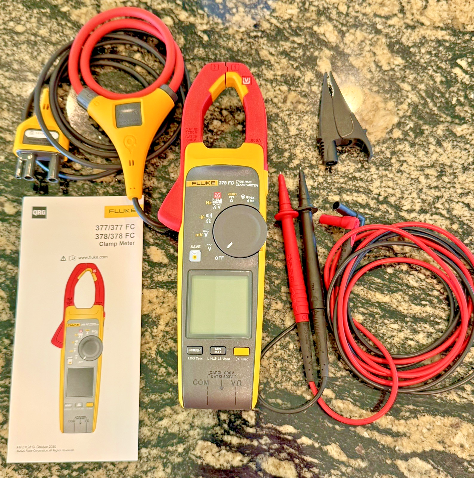 Ture Rms Multimeter Fluke 378 FC True RMS Clamp Meter w/ iFlex Leads Case - Ships from USA ...