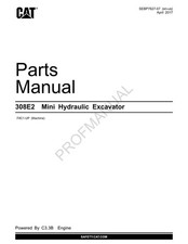 Caterpillar Cat 308E2 Mini Hydraulic Excavator Parts Catalog Manual
