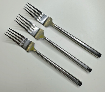 Hampton Silversmiths Ritz Stainless Flatware Dinner Forks Set of 3