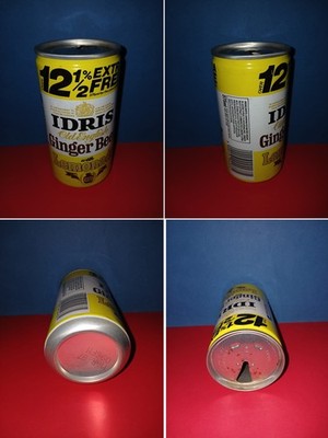 Getränkedose IDRIS EXTRA FREE 375ml '86 UK Dose Old English Ginger Beer Lemonade