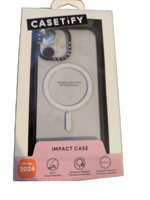 CASETiFY Impact Case w/ Magsafe for iPhone 16 - Clear/Black