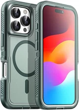 For iPhone 16 Pro Max Case with Magnetic Heavy duty Shock Proof Protection Cover
