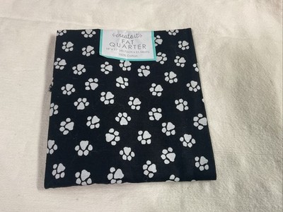 Create It- Fat Quarter Cotton Paw Print Fabric