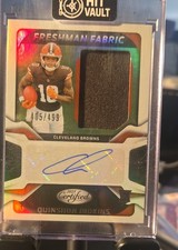 2025 Panini Certified - Freshman Signatures Quinshon Judkins /499 (AU, MEM, RC)