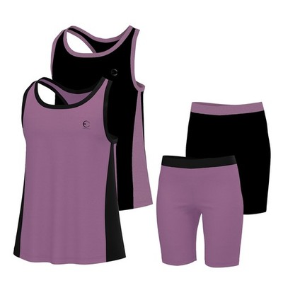 Girls' Activewear Set T-Shirt & Athletic Running Shorts Outfit Size 5-14 (4 Pcs)