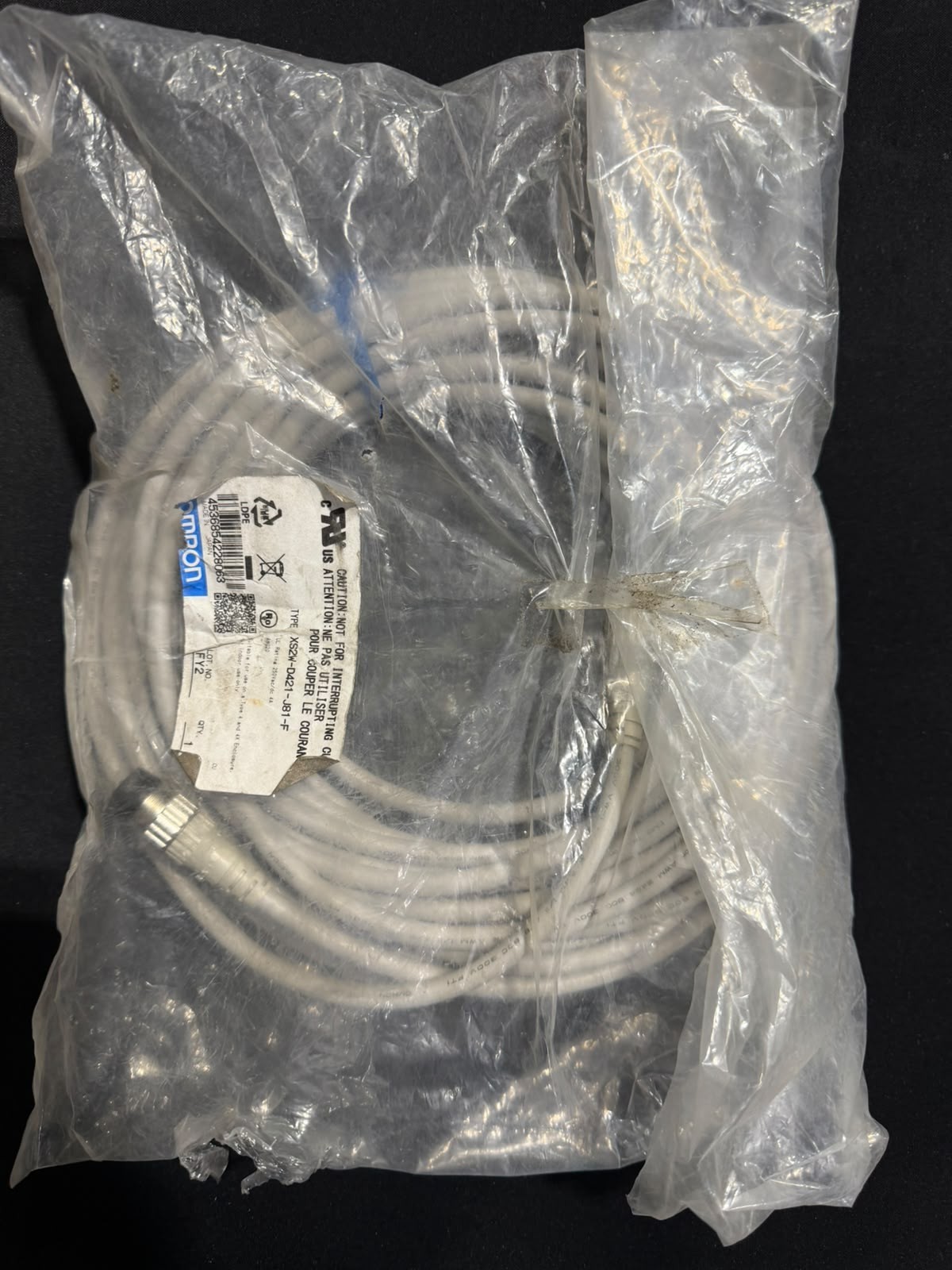 OMRON XS2W-D421-J81-F M12 Sensor Cable 10m New