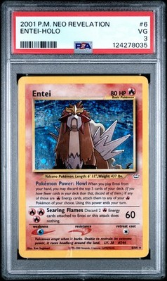 2001 POKEMON NEO REVELATION #6 ENTEI-HOLO PSA 3 | eBay