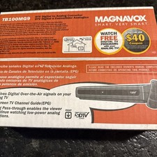 Magnavox DTV Digital to Analog Converter Box TB100MG9, Brand new NIB sealed