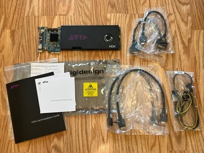 Avid Pro Tools HDX PCIe Core Card with DigiLink cables, power cables, and Manual