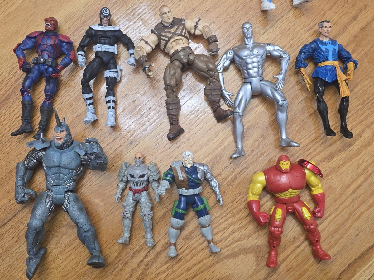Marvel Legends & Toybiz Lot Rhino, Juggs, Dr Strange, Bullseye