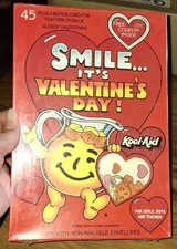 Vintage Kool-aid Valentines Nip 45 Cards Paper Magic 1 Box Sealed