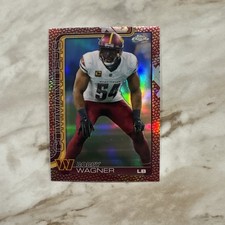 2025 Topps Chrome NFL Bobby Wagner Football Refractor Exclusive Leather