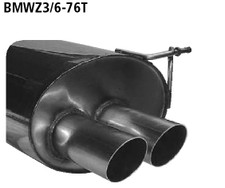 Bastuck Racinganlage ab Kat BMW Z3 Roadster u.Coupe 2.2l + 3.0l 2x76mm scharf