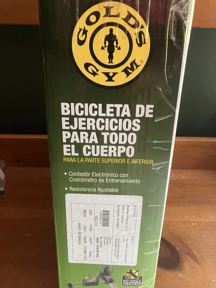 Gold's Gym Stamina Folding Upper Lower Body Cycle novo na caixa nunca aberto   - Imagem 2 de 4