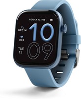 Men Women Smart Watch Dual Time Call Sleep Tracker Blue Strap iOS Android