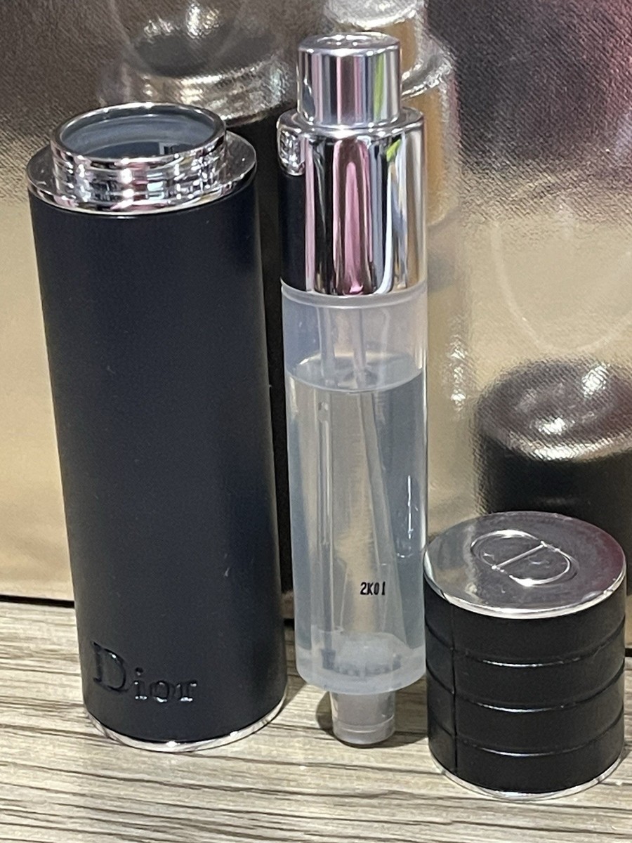 Dior Sauvage EDP Refillable Atomizer Spray In Leather Case 0.34oz
