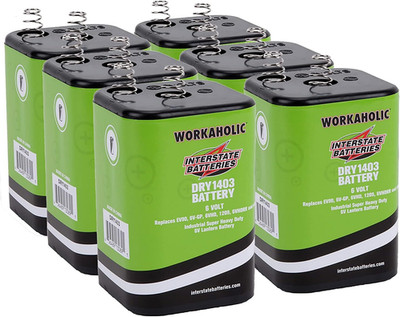 Interstate Batteries 6V HD Lantern Flashlight Battery (6-Pack) 6 Volt 7000 mAH S