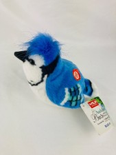 Wild Republic Audubon Birds Blue Jay Plush 5" Bird with Working Bird Calls NWT